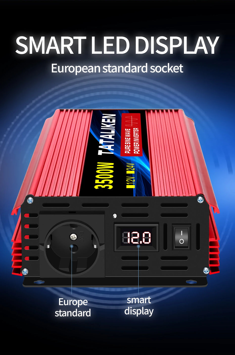 Inverter Onda Pura 2000w Inverter Onda Sinusoidale Pura 2500W - Con Ricarica Batteria E UPS Inverter Onda Pura 2000w Inverter Onda Sinusoidale Pura 2500W - Con Ricarica Batteria E UPS