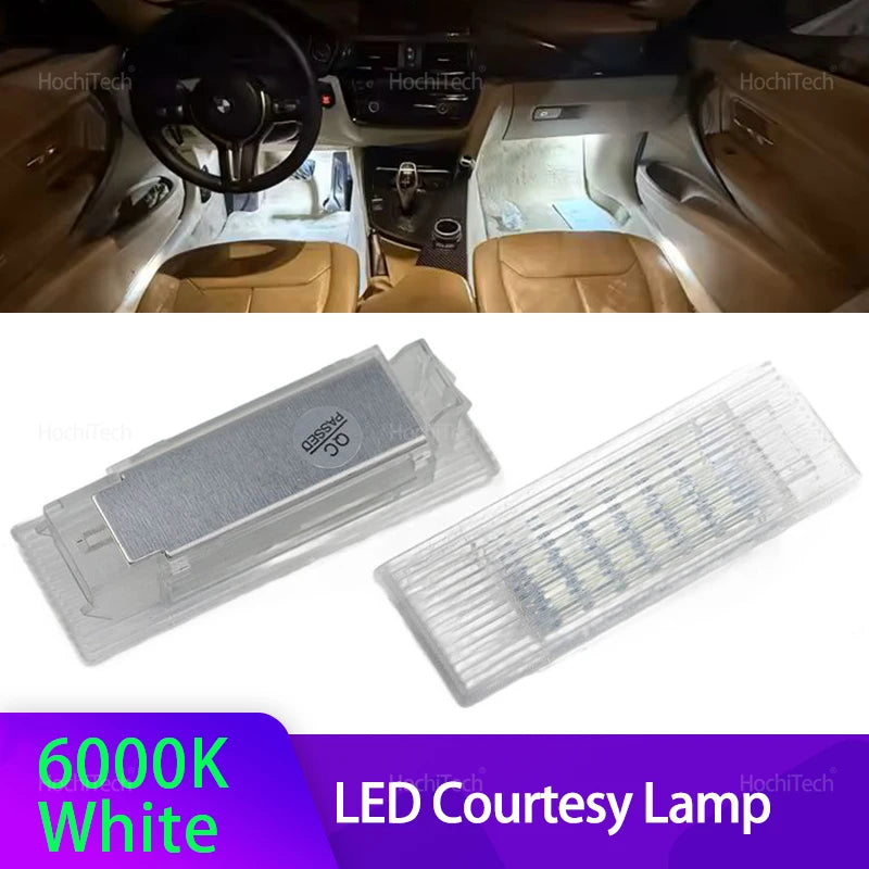 Lumières de courtoisie LED avec illumination blanche pour BMW F20 F30 F10
