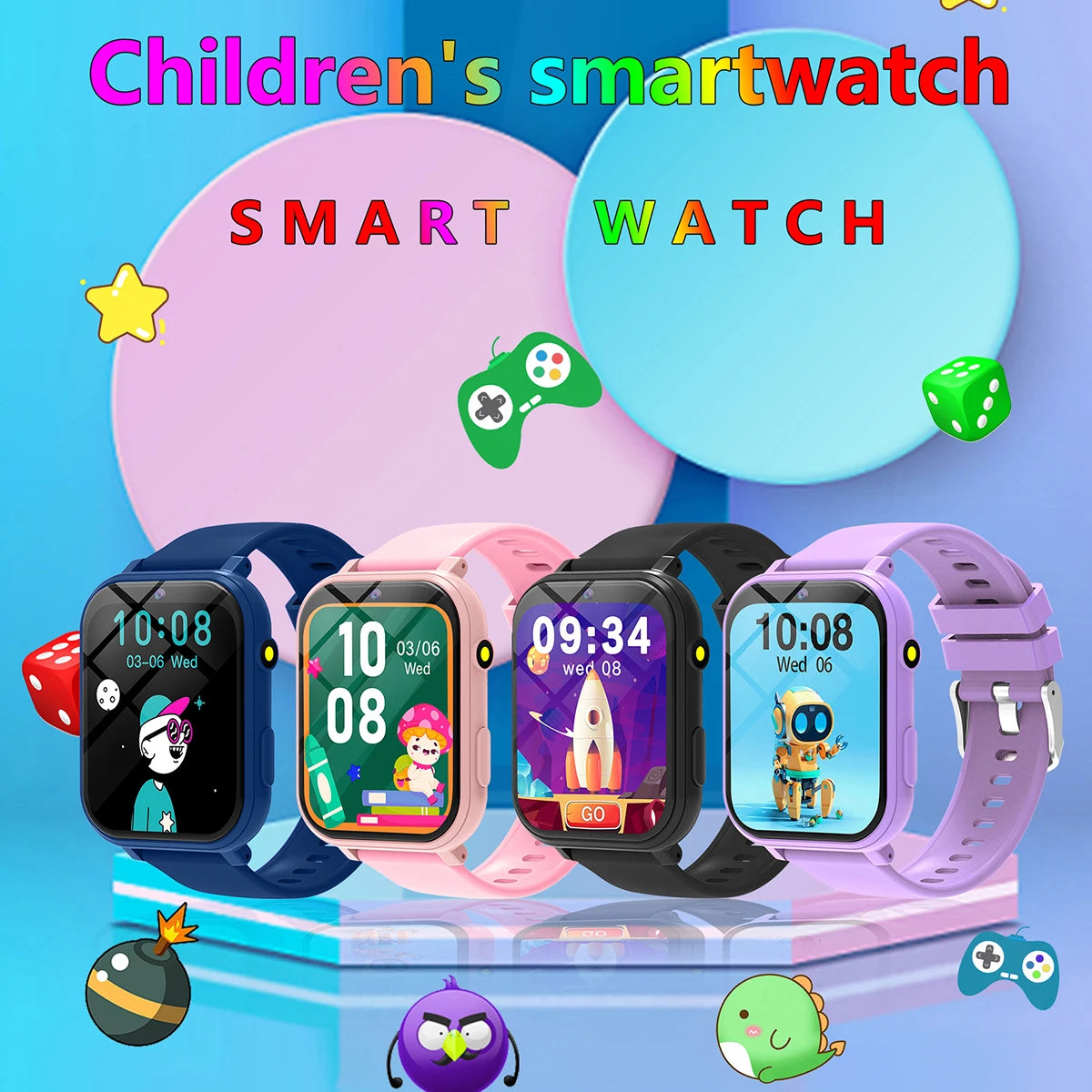 Kids Games Smart Watch &ndash; 18 Built In Games With Camera