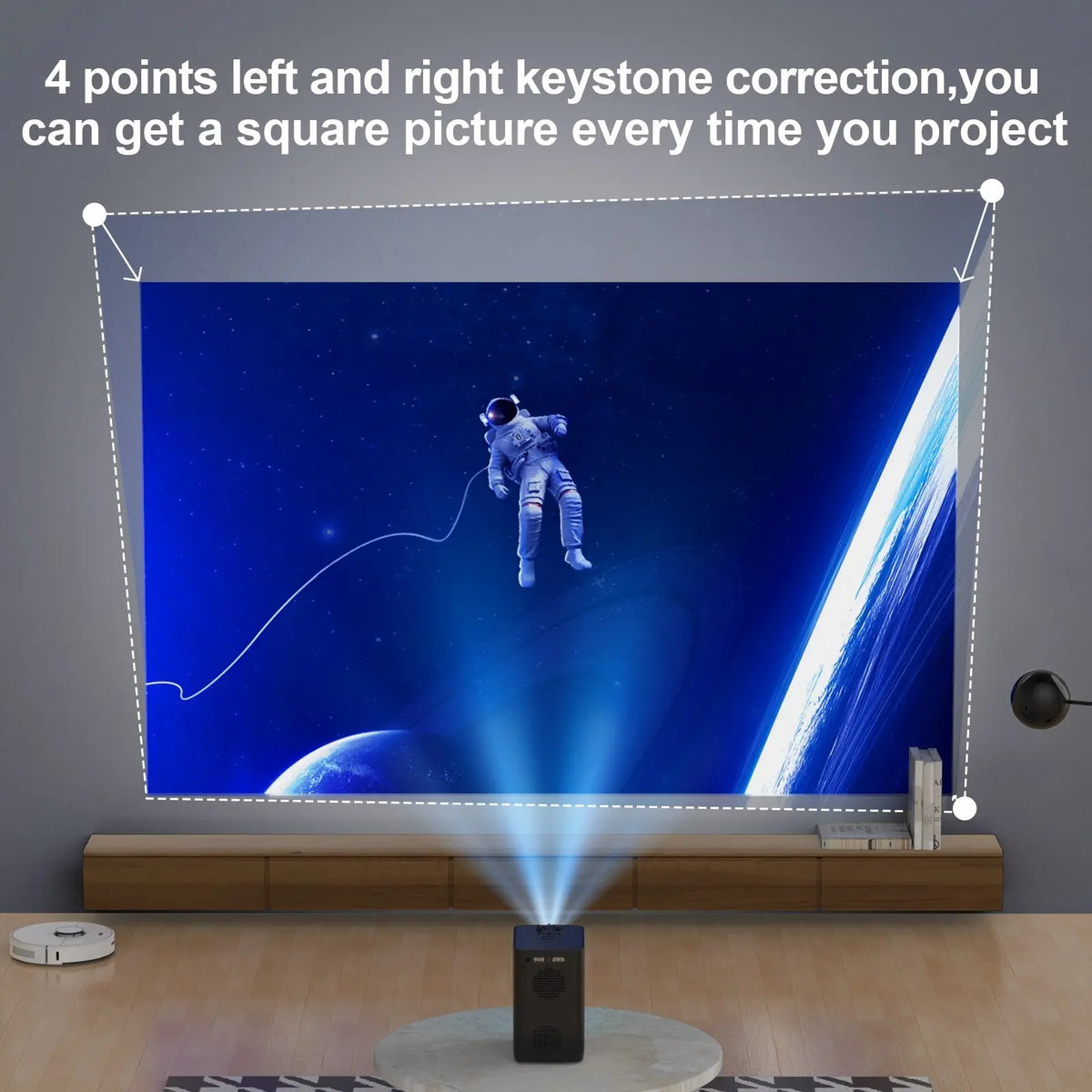 HONGTOP S30MAX - 4K Android Portable Projector 9500L