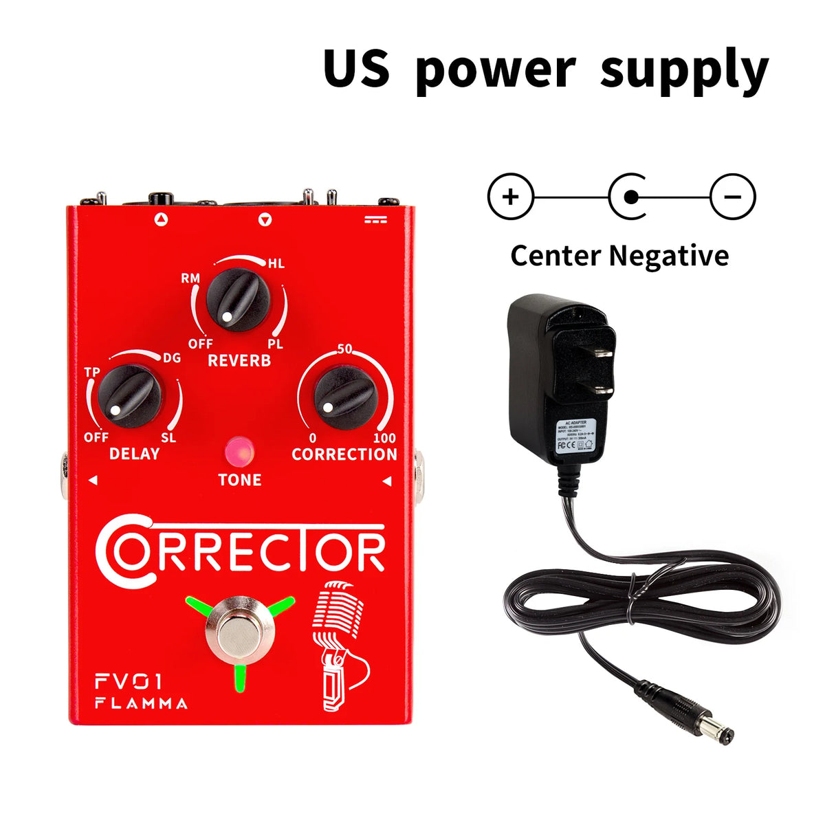 FLAMMA FV01 &ndash; Pitch Correction With Delay Reverb Effects FV01 US