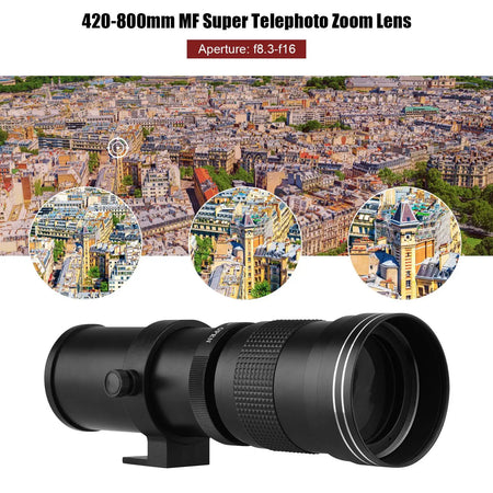 Camera MF Super Telephoto Zoom Lens 420-800mm &ndash; Long Reach
