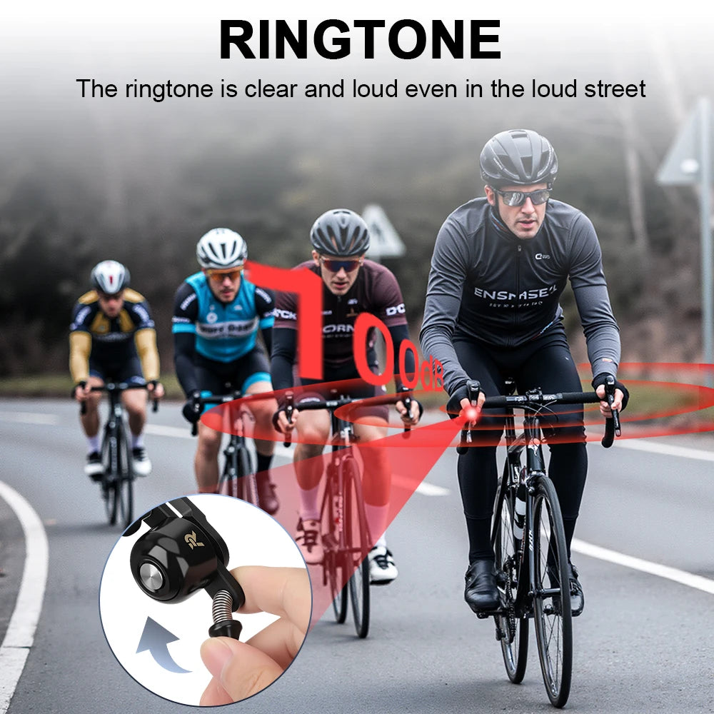 Rockbye 100dB Copper Bike Bell Horn for Enhanced Safety