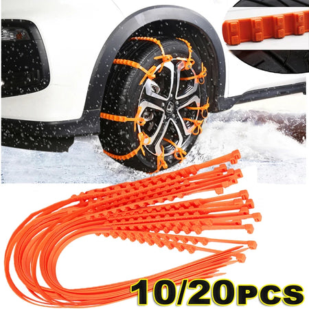 Anti Skid Snow Chains &ndash; Double Row Teeth For Winter