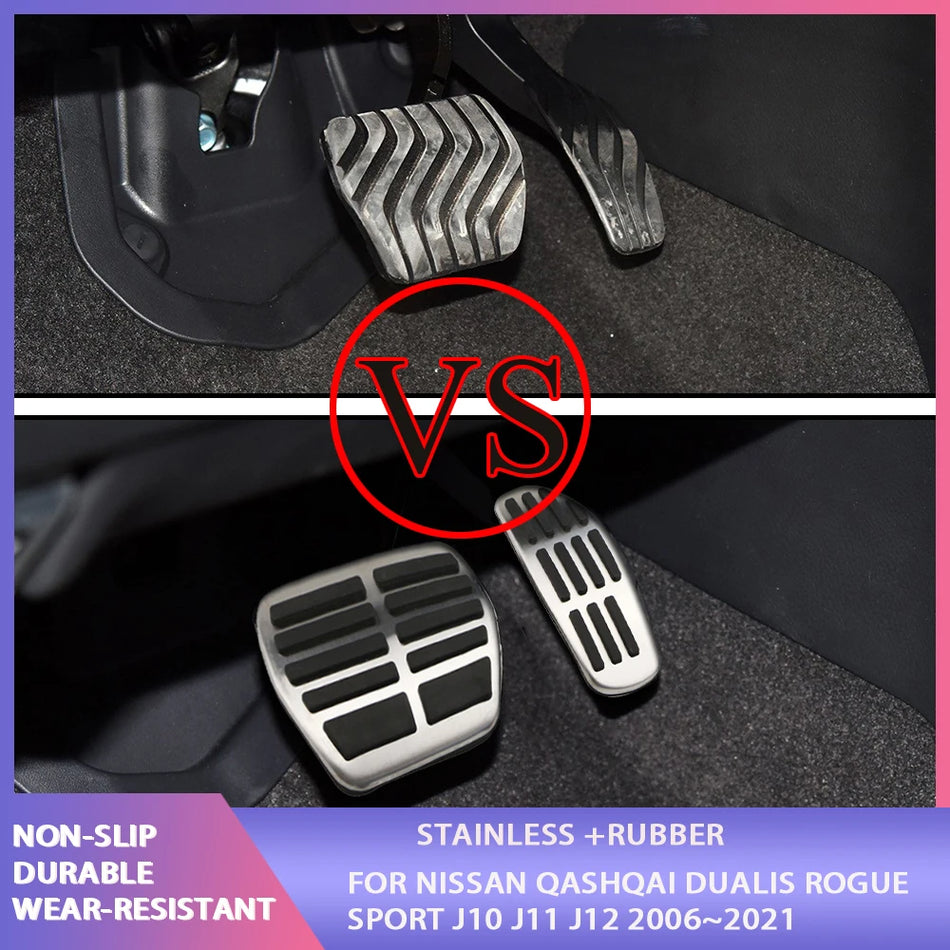 Nissan Qashqai J11 Gas Bromspedalöverdrag Rostfritt Stål