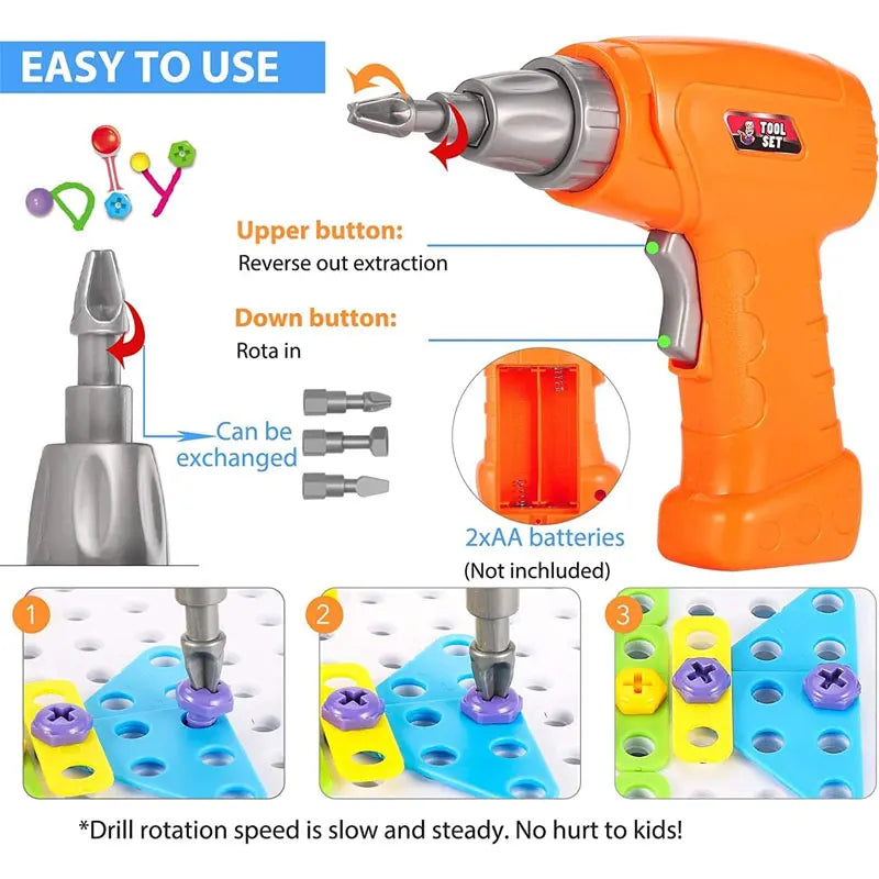 STEM Drill And Build Kit &ndash; Educational Building Set