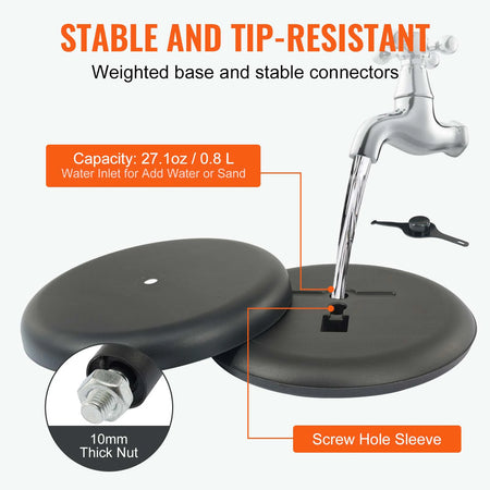 VEVOR SW-02 Pedestal Sign Holder &ndash; Heavy Duty Floor Sign