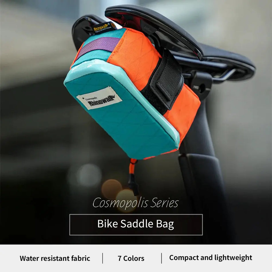 Rhinowalk Cycling Saddle Bag 0.6L Mini Bicycle Seat Tail Bag Seven Colors Tear-Resistant Rear Storage Pouch MTB Road Bike Access by InterCyprus Trading Ltd