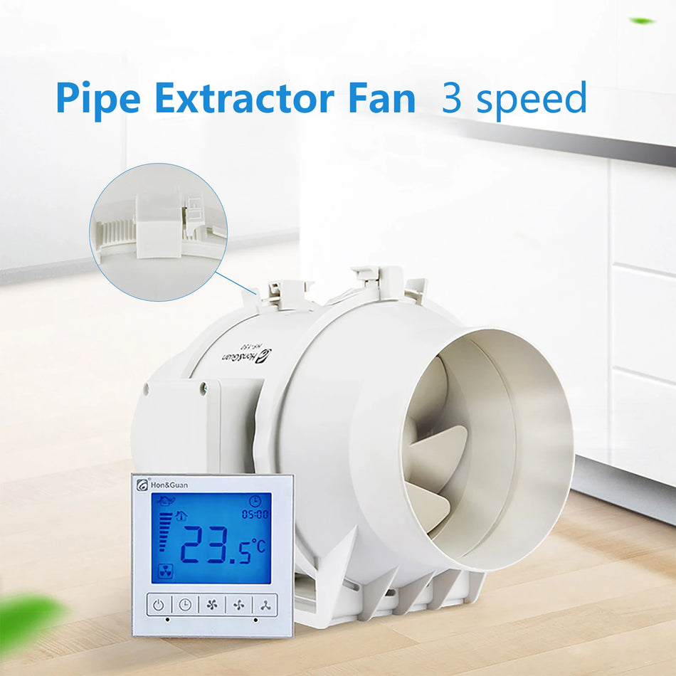 Ventoinha de Escape de Rotor de Alumínio – Baixo Ruído com Velocidades Ajustáveis