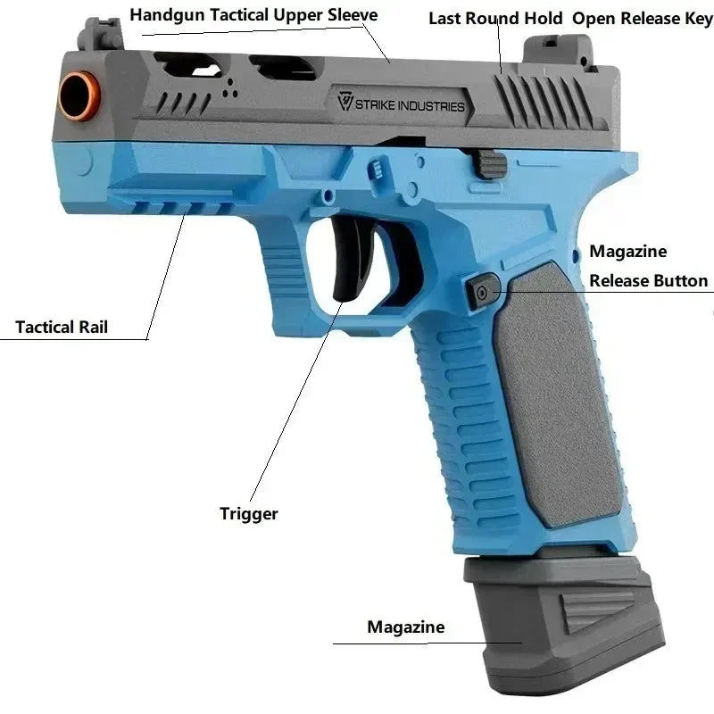 G17 Soft Bullet Blowback Toy Gun