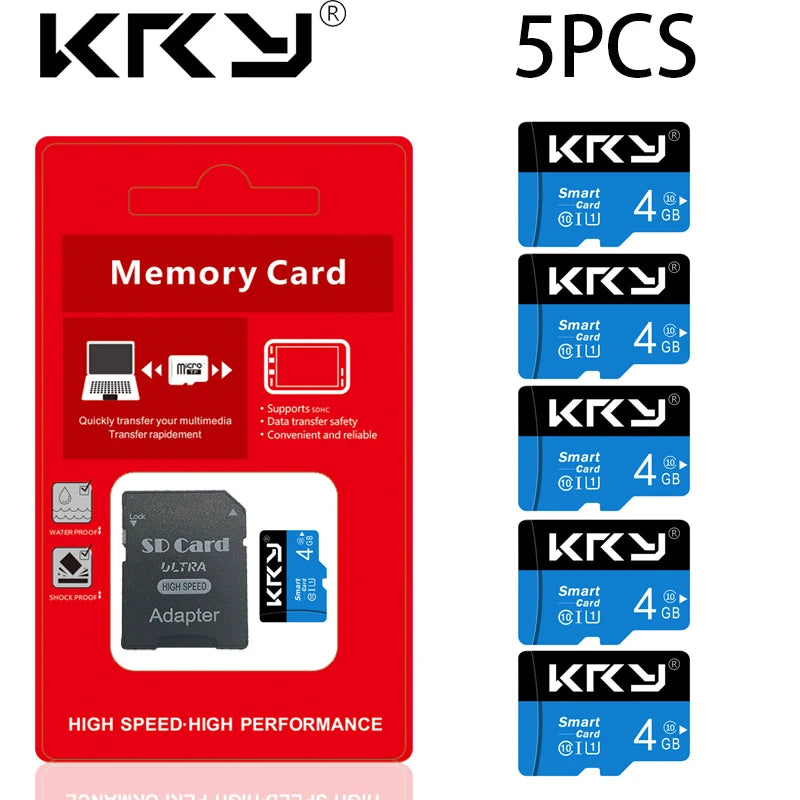 KRY 5PCS Micro Memory SD Card &ndash; High-Speed Data Transfer 5PCS 4GB