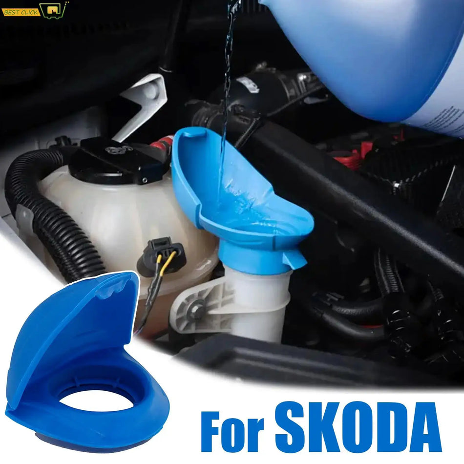 Front Wiper Washer Fluid Reservoir Bottle Lid Cap Cover For Skoda Citigo Fabia Superb Octavia A5 A7 Karoq Kodiaq 6V0955485 by InterCyprus Trading Ltd
