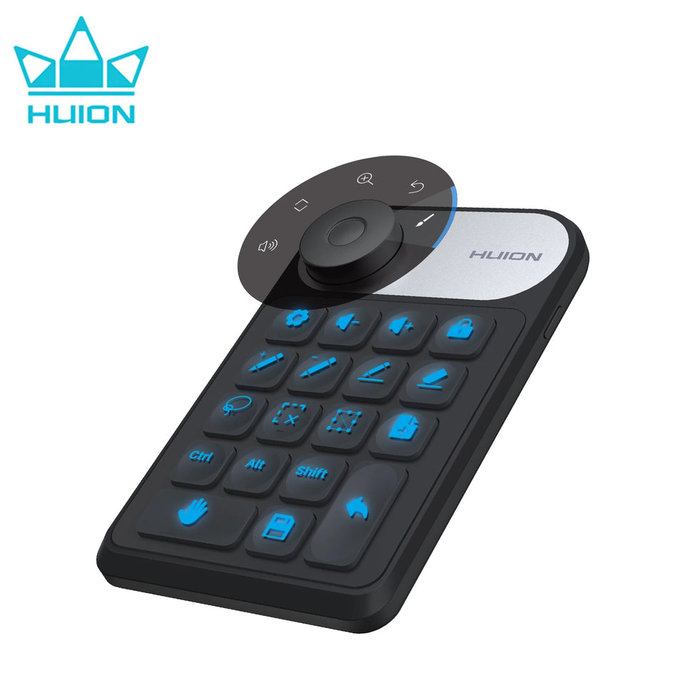 HUION Mini Wireless Keyboard with Bluetooth 5.0 for Graphic Tablets, Ergonomic