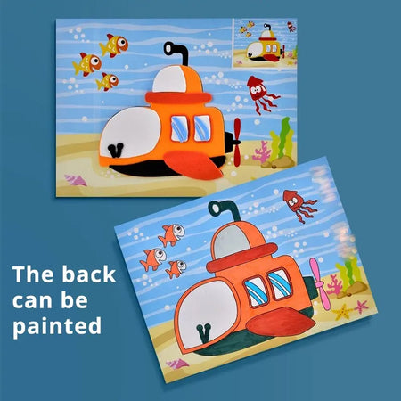 3D EVA Foam Sticker Art Craft Kit for Kids - 10 Pcs