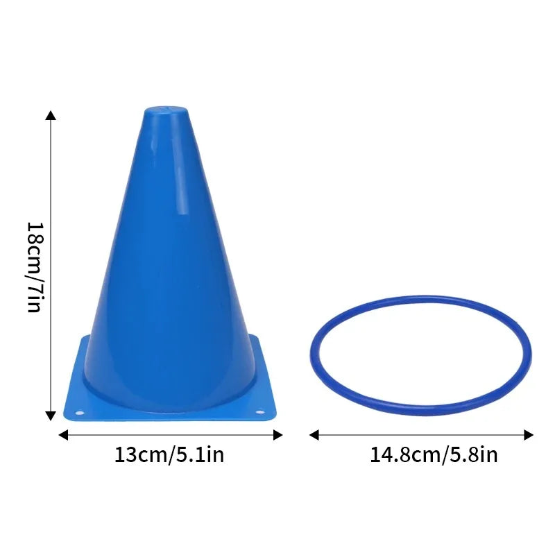 Kids Outdoor Ring Toss Carnival Game Set for Football Training