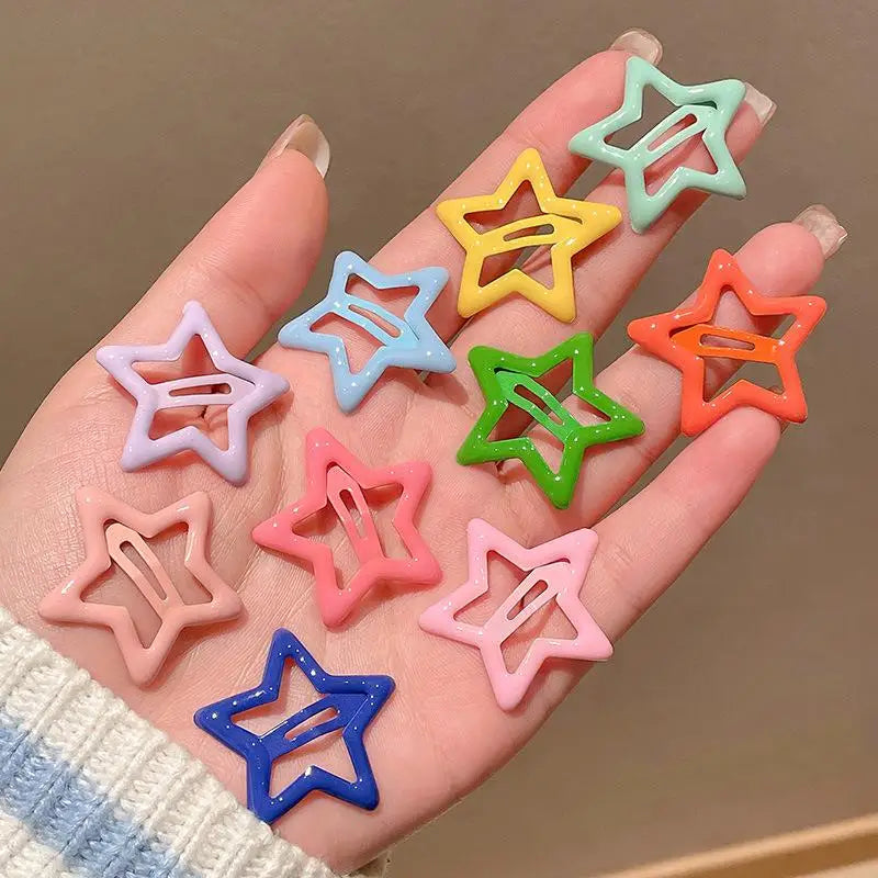 10PCS Rainbow Hair Clips for Toddler Girls - Cute Accessories 003 / Other