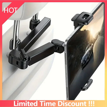 Telescopic Car Rear Pillow Phone Holder &ndash; Rotating Headrest