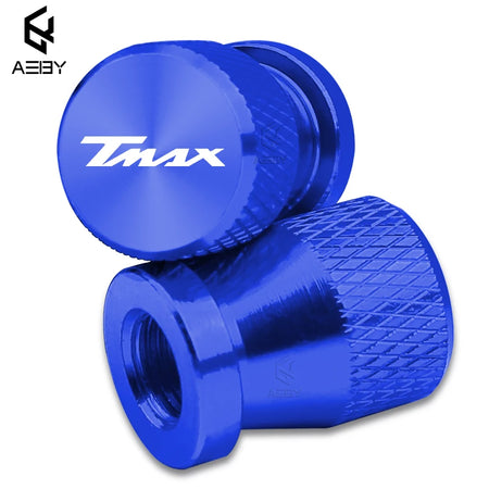 Yamaha T-Max 500 Aluminium Alloy Valve Stem Caps - 2PCS blue