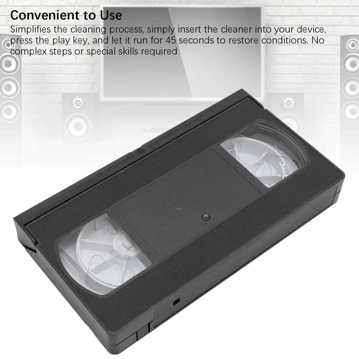VCR VHS Player Cleaner Reusable - Dry Technology No Fluid