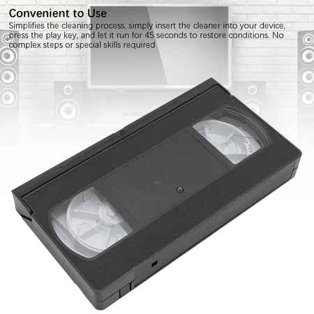 VCR VHS Player Cleaner Reusable - Dry Technology No Fluid