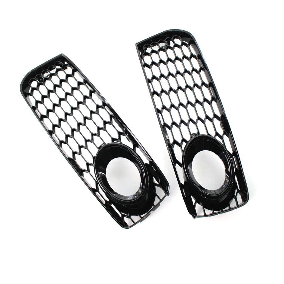 Front-Nebelscheinwerfer-Grill für Audi A5 S5 2008–2012 Waben-Design, schwarze Ausführung, Aftermarket Ersatz