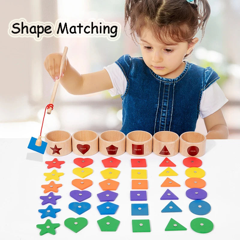Wooden Magnetic Sorting Shapes Toy &ndash; Sensory Learning