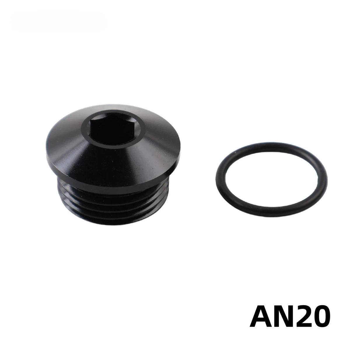 Aluminum AN Port Plugs With O-Ring Seal Boss Block Off Adapter by InterCyprus Trading Ltd