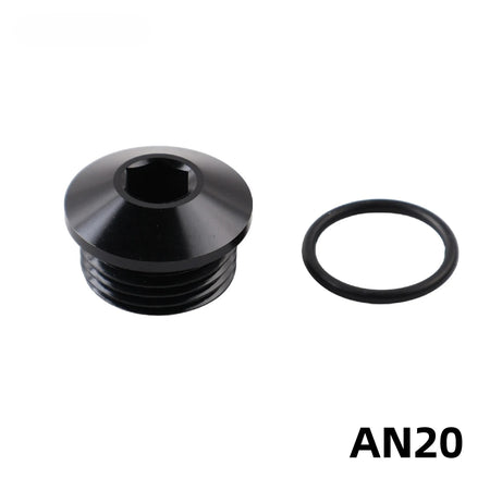 Aluminum AN Port Plugs With O-Ring Seal Boss Block Off Adapter by InterCyprus Trading Ltd