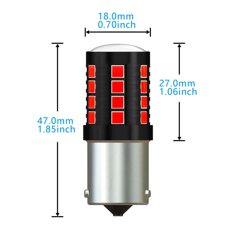 LED tylne światło hamowania dla Ford Transit MK7 06-14 P21W 1156 BA15s 15W Canbus w zestawie dwóch sztuk