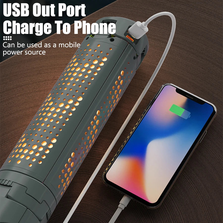 Folding Camping Light &ndash; Waterproof Power Bank with Telescopic Design