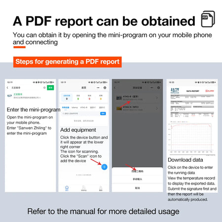 Mini USB Bluetooth Data Logger 65000 Points - High Accuracy