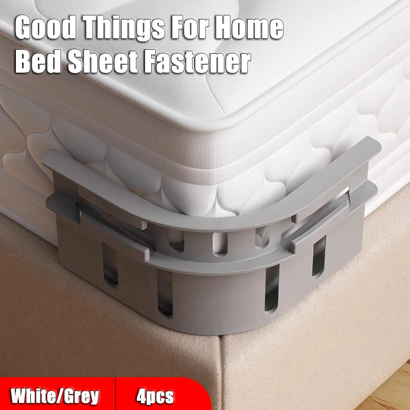 Neat Sheets 4PCS Invisible Bed Sheet Holder Clips - No Slip, Needle-Free, Secure Bedding Fasteners