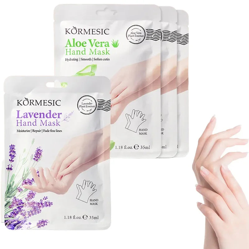 Hand Mask Moisturizing Gloves - Lavender Scented Aloe Vera