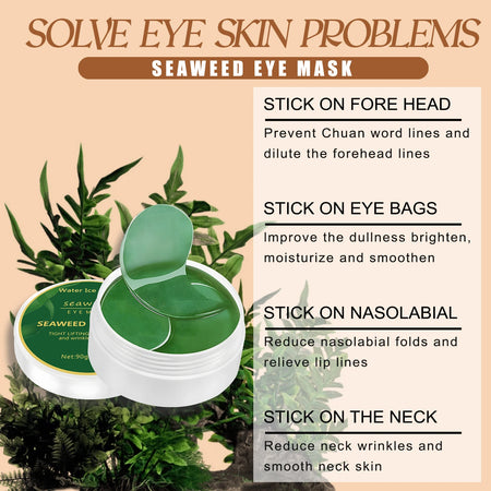 Water Ice Levin Seaweed Hyaluronic Acid Eye Mask &ndash; Reduces Dark Circles and Puffiness