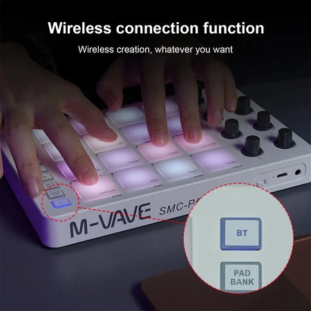 M-VAVE SMC-PAD Pro MIDI Controller &ndash; Low Latency Pad Default Title