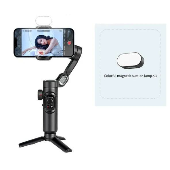 AOCHUAN 3-Axis Handheld Gimbal Stabilizer &ndash; Smooth Video and Face Tracking With Light