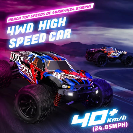 1:16 RC Car LED 4WD &ndash; High Speed Drift Up To 40kmh Pro