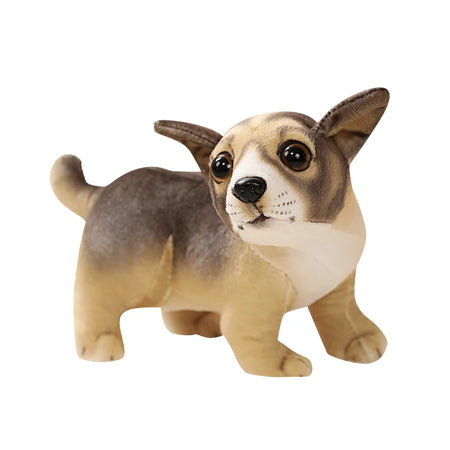 Lifelike 20cm Standing Pug Miguel Bulldog Plush Toy