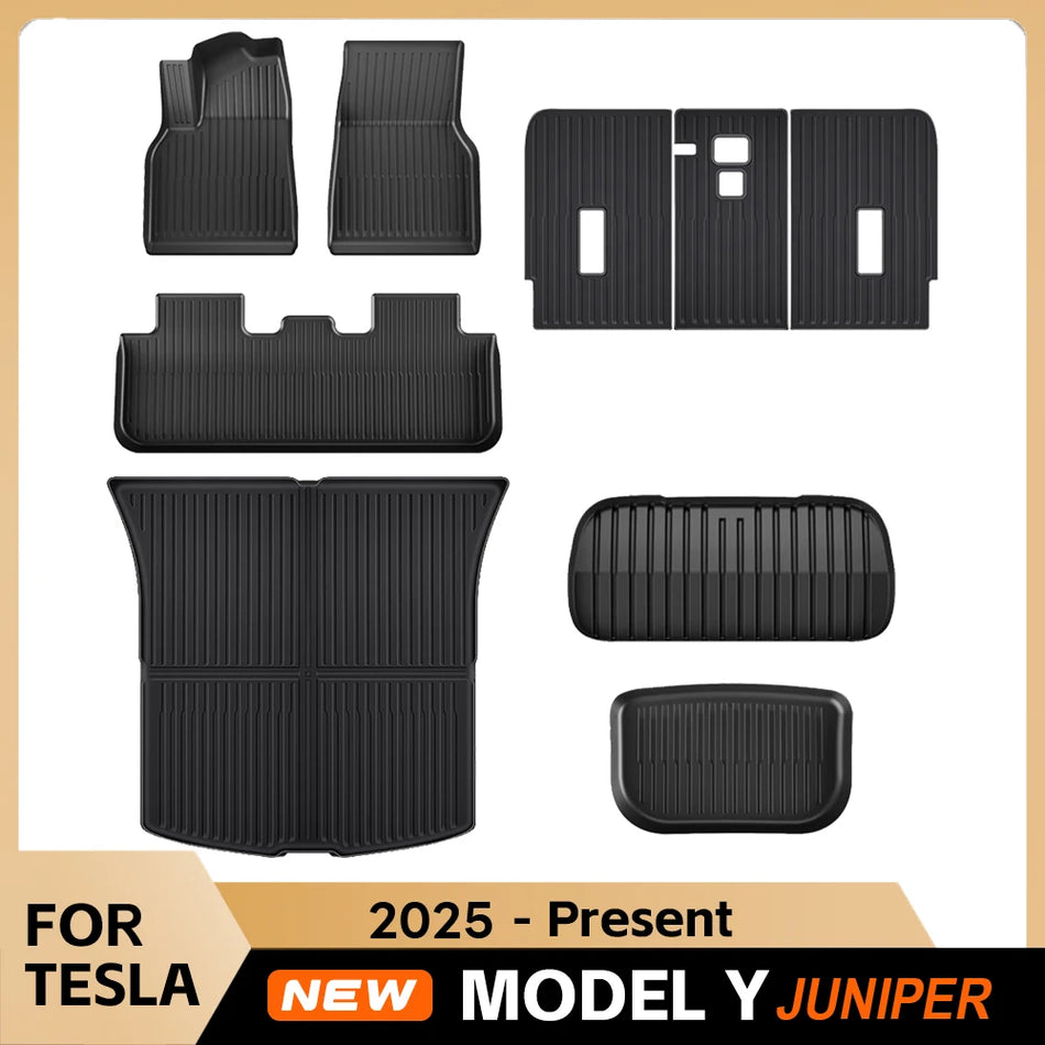 Premium Rubber Floor Mats and Cargo Liner for Tesla Model Y 2025-2026