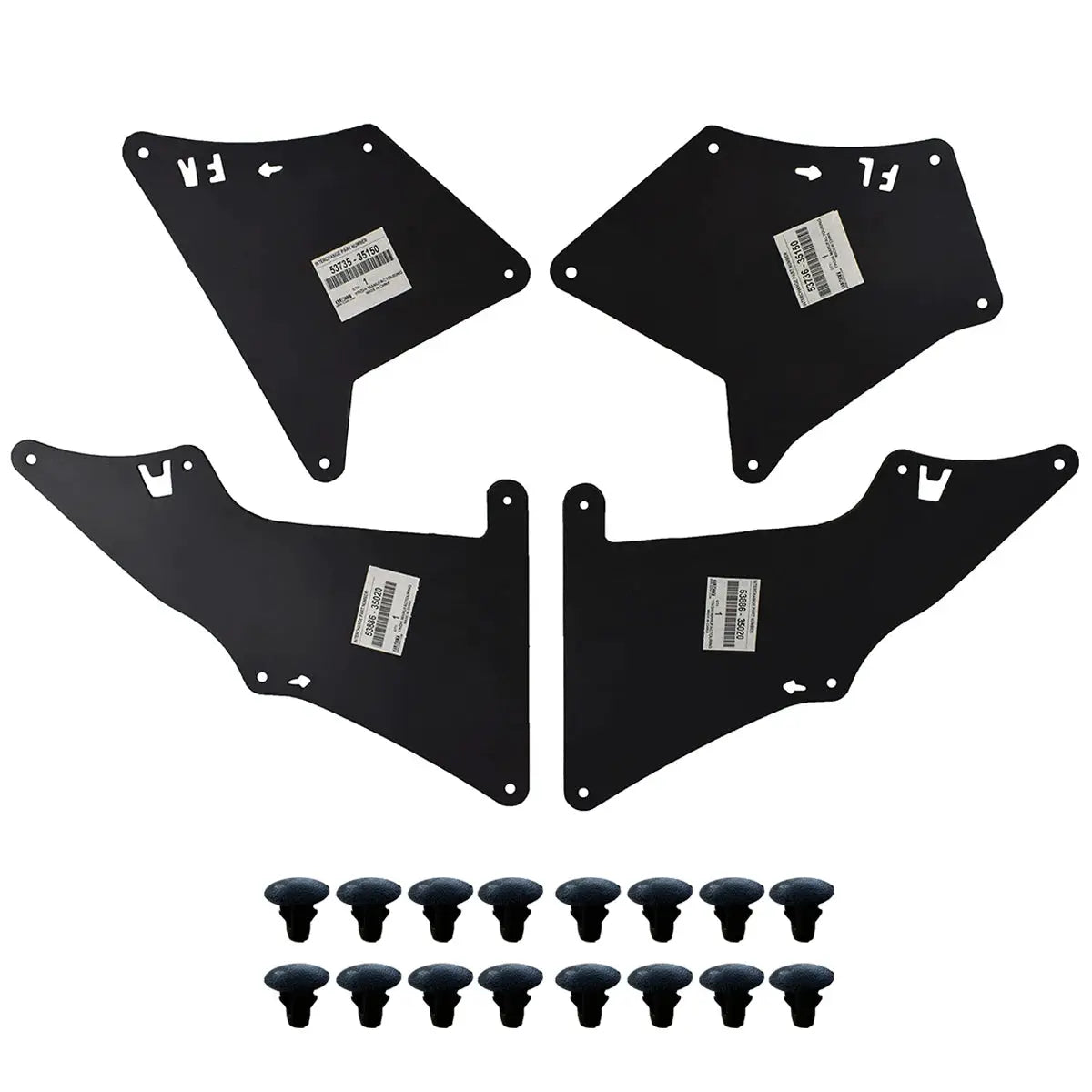 Front Rear Car Mud Flaps Fender Liners For Toyota Land Cruiser Prado 2003-2020 Splash Guards Mudflap Mudguards Shield Apron Seal by InterCyprus Trading Ltd