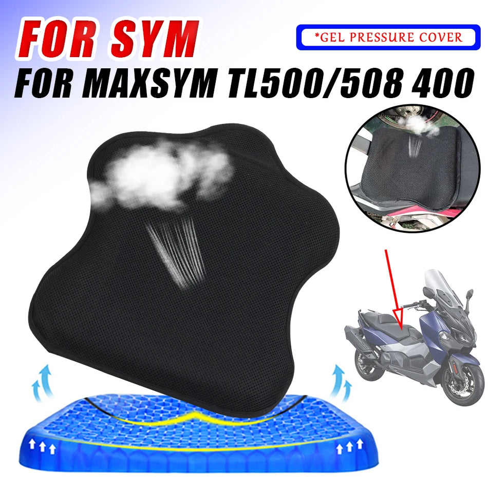 SYM Maxsym TL500 TL508 Cuscino per sella in gel con rete traspirante e rinfrescante