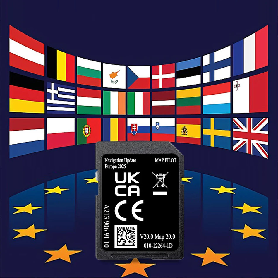 SMIOST V20 Navigation SD Card &ndash; Europe Map 2025 Update for Mercedes Vehicles CHINA