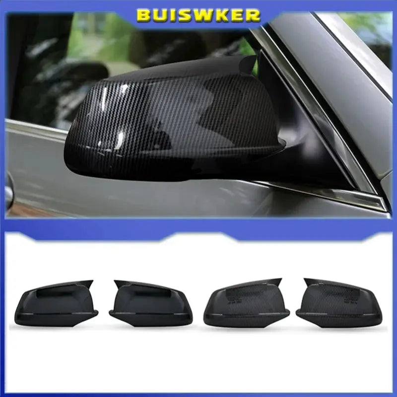 For BMW 5 Series F10 F11 F18 Pre-Lci 2011 2012 2013 1Pair Car Rearview Mirror Side Mirror Cap Carbon Fiber Look by InterCyprus Trading Ltd