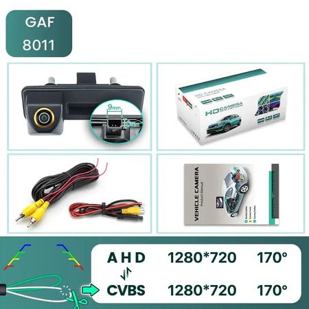 HD 1080P Rear View Camera With Lines For VW Skoda Audi A3 A4 by InterCyprus Trading Ltd