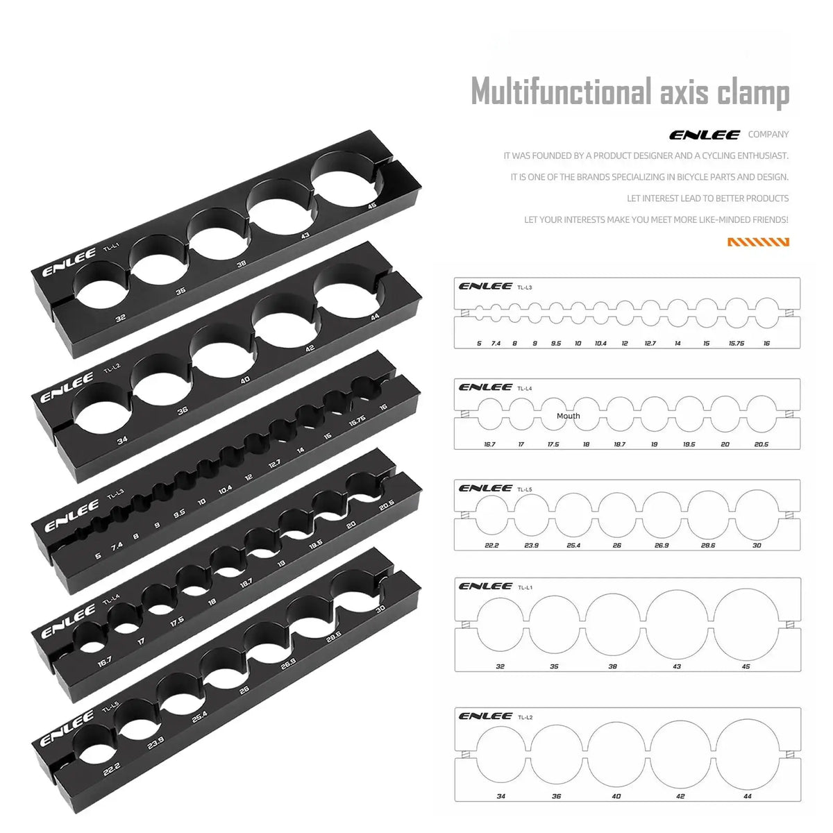 ENLEE Bike Tube Cutting Clamp Aluminum Alloy Multifunctional Axis Fixator for Fork Steerer Seatpost Bicycle Repair Tool by InterCyprus Trading Ltd
