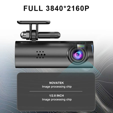 ACCEO 4K Smart Dash Cam &ndash; Front Rear Night Vision Recording