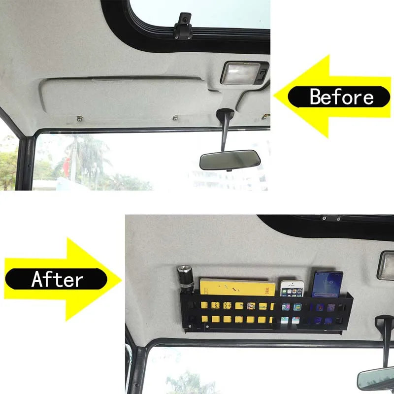 Αλουμινένιο Μαύρο Πάνελ Ηλιοπροστασίας Πλαίσιο Αποθήκευσης Defender 90 110