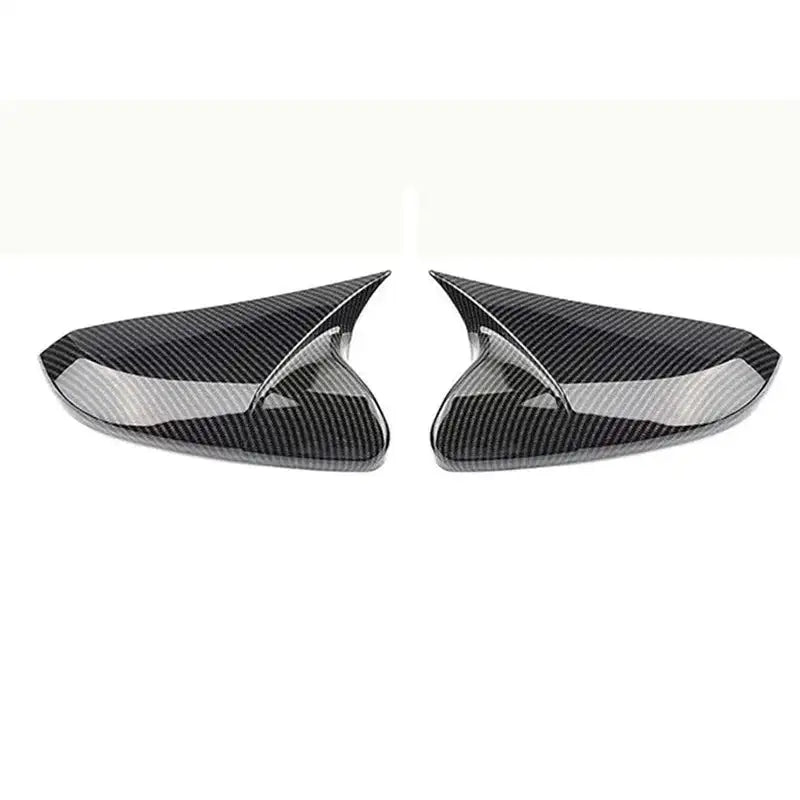 Honda Civic Exterior Mirror Cap Set Carbon Fiber Style Black Carbon fiber pattern