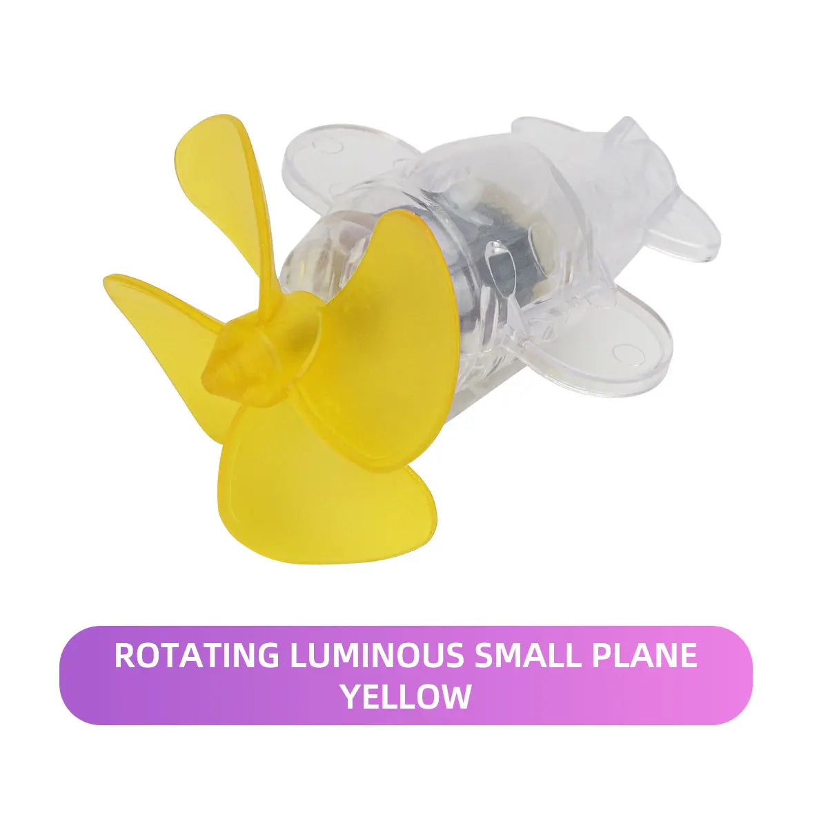 Wind Powered LED Motorcycle Strobe Lights &ndash; Creative Safety Decoration YELLOW 1PC