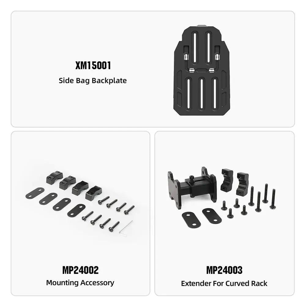 Rhinowalk Side Bag Accessories For MJX2004 To Install Bag To Fit Irregularly Curved Rack Extender Avoid Exhaust Pipe Install by InterCyprus Trading Ltd